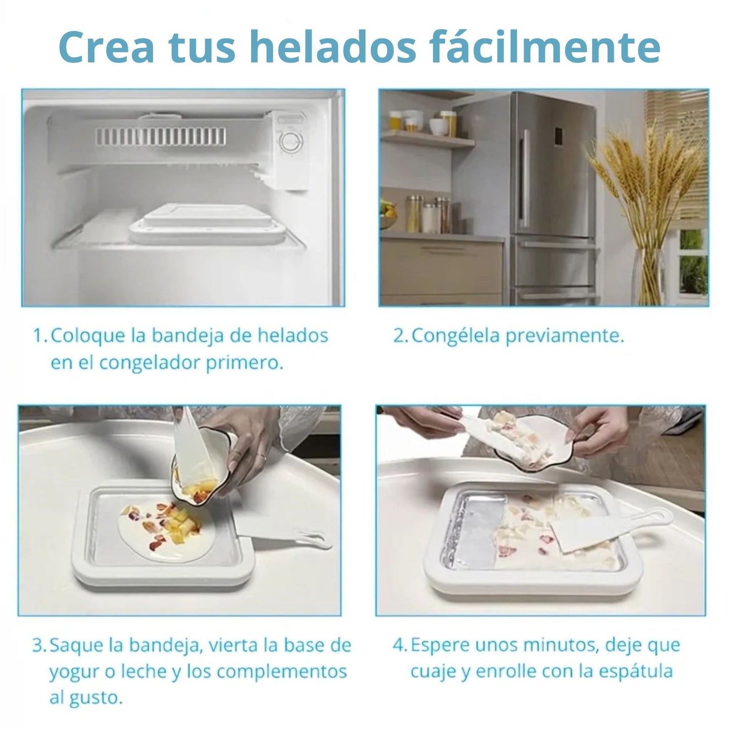 Plancha de Helados Enrollados Express
